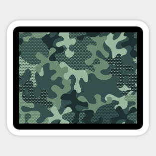 camouflage moro blue green Sticker